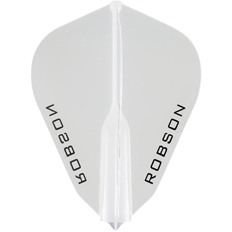 ROBSON PLUS DART FLIGHTS - FANTAIL (F-SHAPE) CLEAR