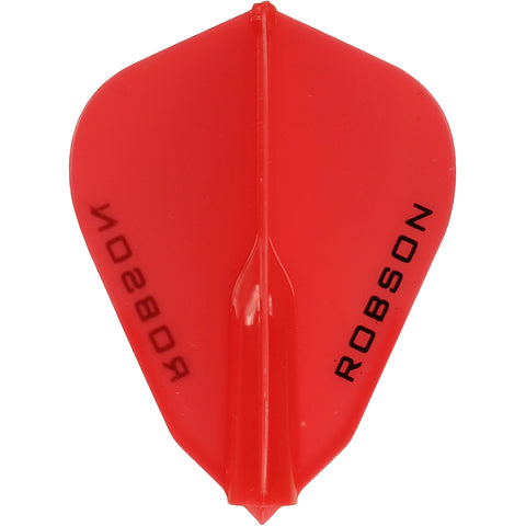 ROBSON PLUS DART FLIGHTS - FANTAIL RED