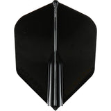 ROBSON PLUS DART FLIGHTS - SHAPE BLACK