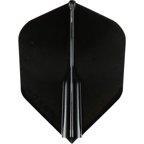 ROBSON PLUS DART FLIGHTS - SHAPE BLACK