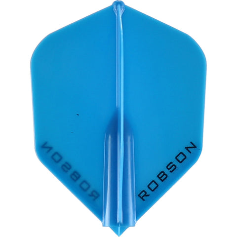 ROBSON PLUS DART FLIGHTS - SHAPE BLUE