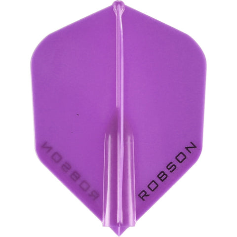 ROBSON PLUS DART FLIGHTS - SHAPE PURPLE