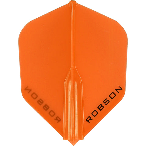 ROBSON PLUS DART FLIGHTS - SHAPE ORANGE
