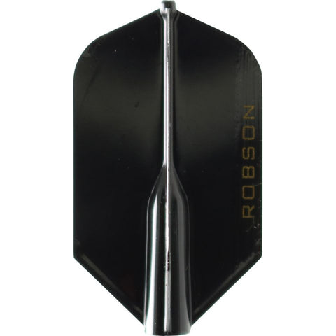 ROBSON PLUS DART FLIGHTS - SLIM BLACK