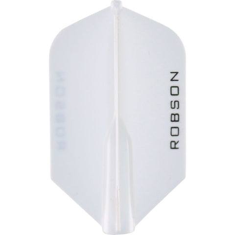 ROBSON PLUS DART FLIGHTS - SLIM WHITE