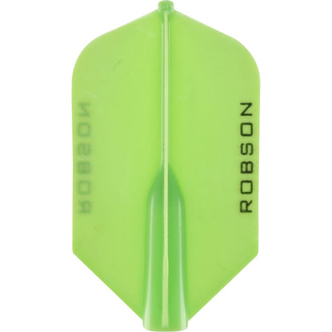 ROBSON PLUS DART FLIGHTS - SLIM LIME