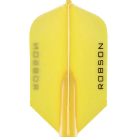 ROBSON PLUS DART FLIGHTS - SLIM YELLOW