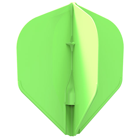 L-STYLE EZ DART FLIGHTS - L1 / NEON GREEN