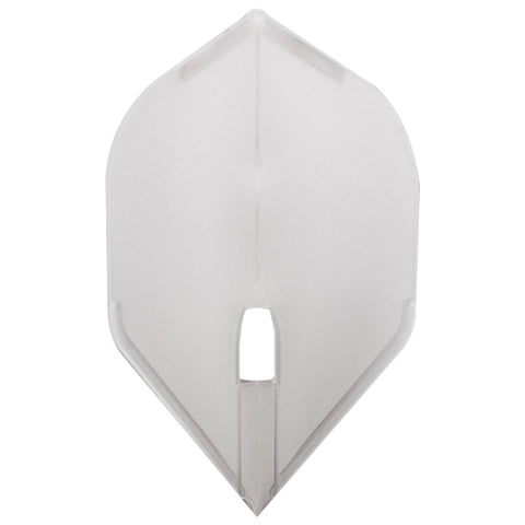 L-STYLE PRO DART FLIGHTS - L1 / STANDARD CLEAR WHITE
