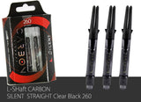 L-Style L-Shaft Silent Spinning Carbon  2ba Set of 3 Plus Champagne caps