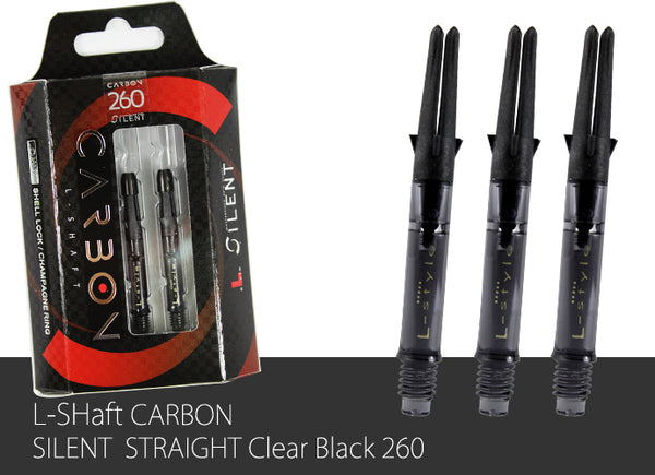 【在庫限り】Premium L-Shaft CARBON 260 6本セット l_shaft_carbon_silent260_clbk_
