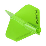 ROBSON PLUS DART FLIGHTS - SHAPE LIME GREEN