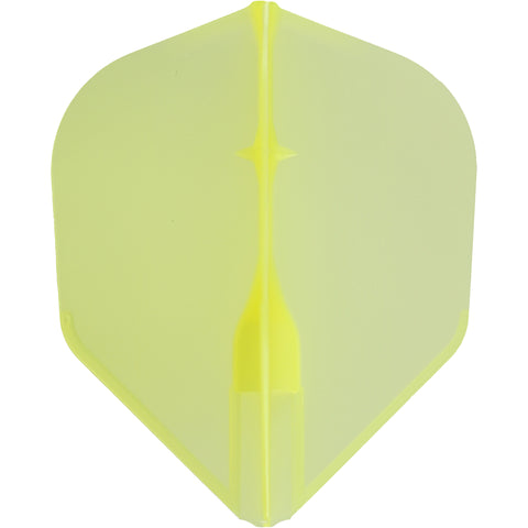 L-STYLE EZ DART FLIGHTS - L3 SHAPE TRANSLUCENT YELLOW