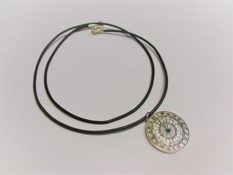 Dartboard Necklace - Silver Colored